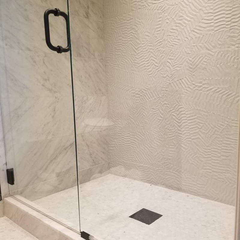 newly remodeled bathroom shower