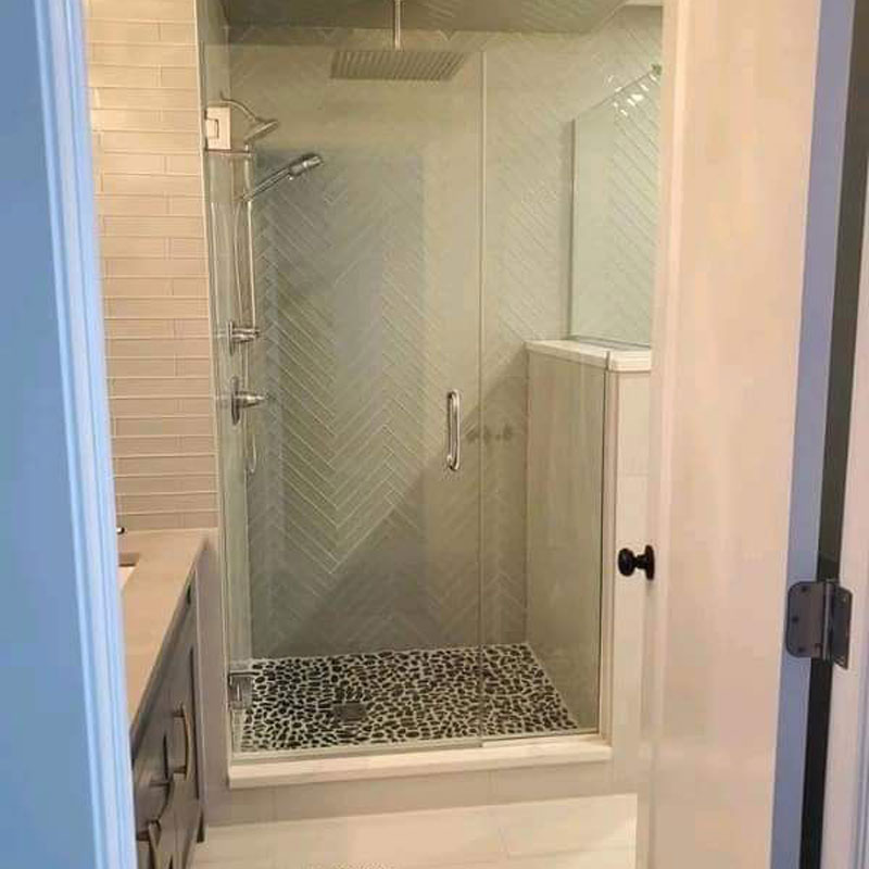 newly renovated shower